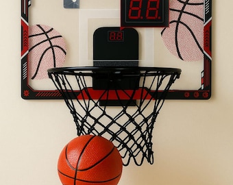 Lighted Kids Basketball Hoop: Indoor/Outdoor Sports Toy, Wall Mount
