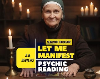 Same Hour Manifestation Ritual & Psychic Reading | Love, Money, Career Success Spell | Personalized Law of Attraction