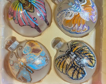 Motylowe ozdoby świąteczne