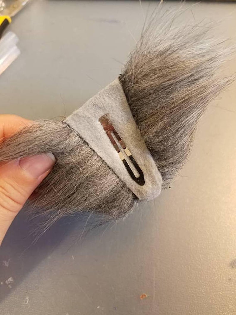 Extra Fluffy White or Black Kitty Ears / Cat Ear Clips / Cat Etsy