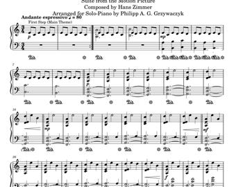 Interstellar - Hans Zimmer - from Motion Picture - Solo Piano - Piano Music Sheet - Instant Digital Download