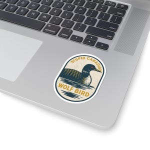 Stupid Canadian Wolf Bird Sticker Heated Rivalry afbeelding 2