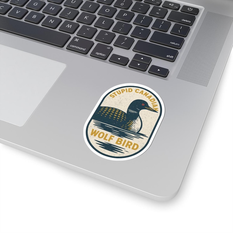 Stupid Canadian Wolf Bird Sticker Heated Rivalry afbeelding 2