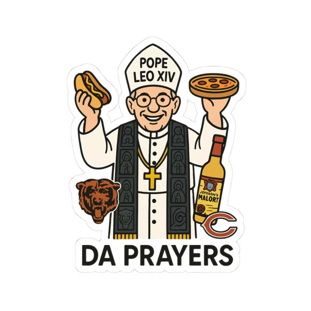 Pope Ld18 Sticker Funny American Pope Sticker Malort - Etsy