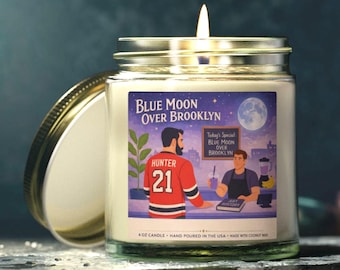 Blauwe maan boven Brooklyn Candle