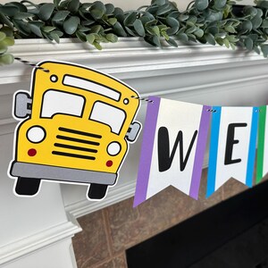 Welcome Back to School Banner: Colorful Classroom Decor