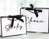 Personalized Bridesmaid Gift Bags,Wedding Gift Bags,Bachelorette Party Bag,Bridal Party Gift Bag,Thank You Gift Bags