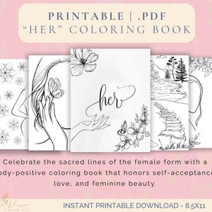 Adult Coloring Book &quot;Her&quot;