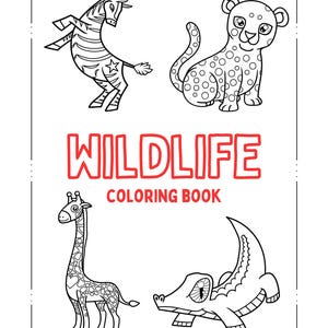 LIBRO DA COLORARE DIGITALE SULLA FAUNA SELVATICA