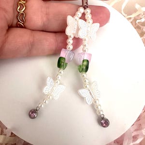 Handy Accessoires Perlen Handyanhänger Schmetterling Accessoires Blumenmuster