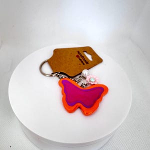 Handmade Clay Charm Keyrings - Cute Accessories for Your Keys