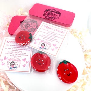 Worry Stone pocket fidget accessory anxiety relief pocket buddy Betty the Berry