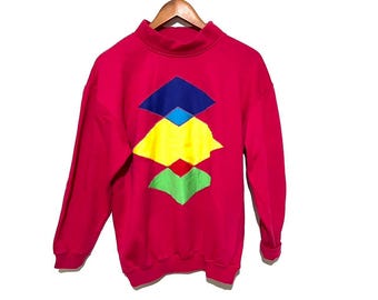 Sudadera Boundary Waters Color Block para mujer, talla pequeña, rosa brillante