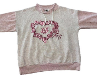 Medium Sweater With Heart Design Vintage