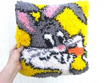 Vintage Bugs Bunny Tufted Pillow