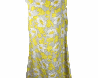 Vintage 1960s Womens Sleeveless Dress MOD Floral print sz small Corliss