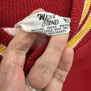 West Wind Kansas City Chiefs Red Bomber Jacket XL image 3