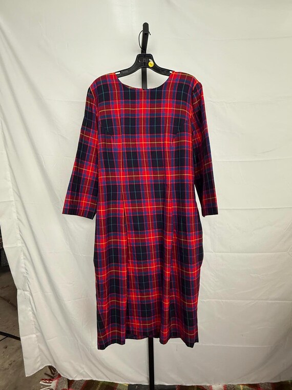 knee length dresses for ladies Long Sleeve Abstract Midi Dress main image 0