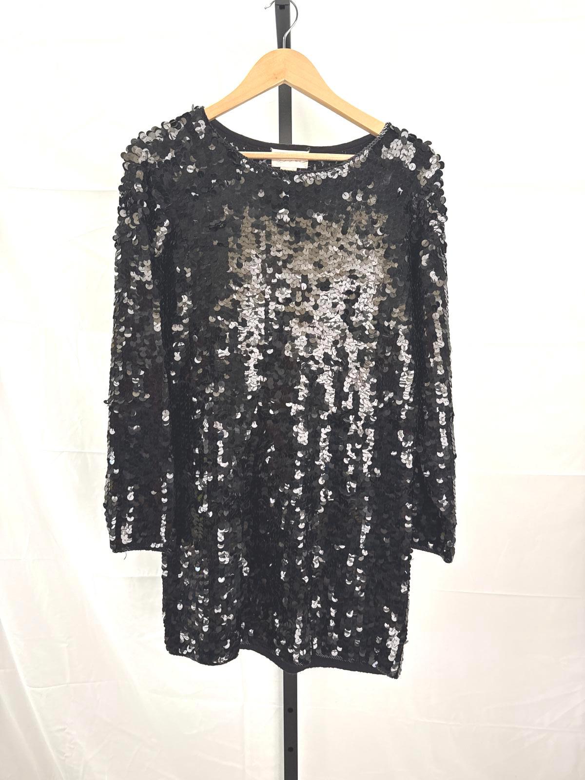 a line long sleeve mini dress Lunara Long Sleeve Mini Dress Black