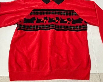 Vintage Großes Rotes Sweatshirt Mit