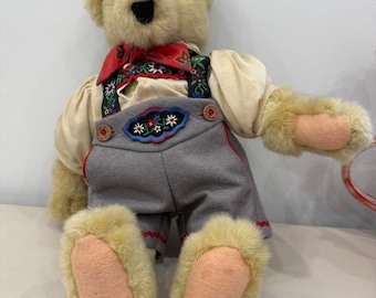 Vintage Fuzzy Vanderbear Eine Kleine Mountain Climber gosedjur plyschleksak