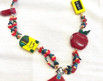 90s School Teacher Beaded Painted