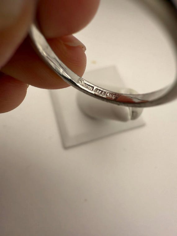 Classic Solitaire Silver Ring with Clear Stone Si… - image 8