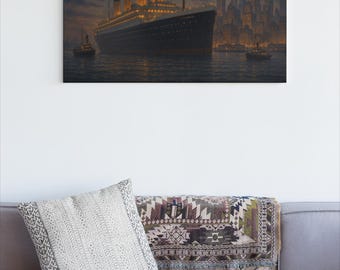Titanic Canvas Print: Legacy Unbroken - Alternate History Nautical Art