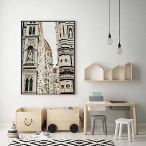 Print of the Duomo in Florence Italy, Print of Duomo, Minimalist Home Decor, Instant Download image 3