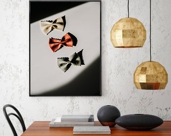 Bow Ties, Instant Art, INSTANT DOWNLOAD, Minimalist Poster, Printable Wall Decor, Food Photography, Kitchen Art, Gifts for Cooks, Chef Art