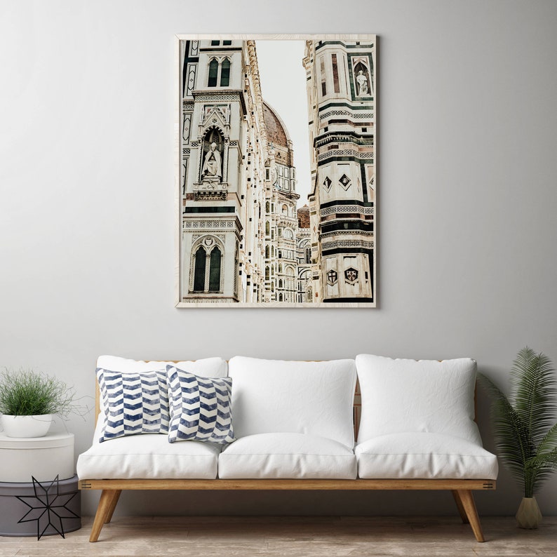 Print of the Duomo in Florence Italy, Print of Duomo, Minimalist Home Decor, Instant Download image 1