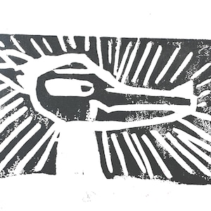 Carte postale imprimée lino renard