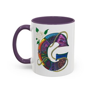 Glamorous G, Vibrant Accent Coffee Mug, Unique Gifts, Art-Inspired Drinkware, Coffee Lover&#39;s Essentials, Personalized Morning Mug