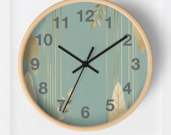 Orologio da parete a forma di foglia: arredamento moderno e minimalista per la casa