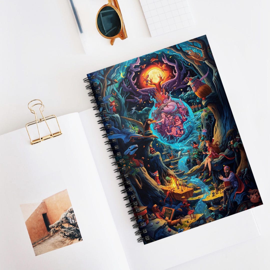 Enchanted Forest Fantasy Spiral Notebook | Ruled Journal - Etsy