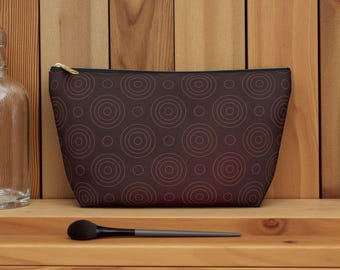 Modern Pattern Accessory Pouch: Stylish Makeup Bag, Travel Organizer