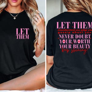 Let Them SVG PNG, Keep Shining Png Svg, Self Worth Svg, Motivational Svg, You are Enough svg, Self Love Svg, Inspirational Svg, Cut Files