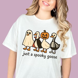 Just a Spooky Goose PNG, Funny Halloween Goose Png, Goose in Halloween Costumes Sublimation, Cute Horror Png, Spooky Goose Png