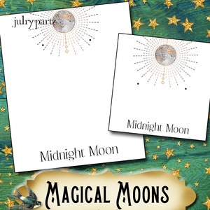 MIDNIGHT MOON•Magical Moon Collection•Custom Tags•Labels•Clothing Tags•Custom •Boutique Card•Tags•Custom Tags•Custom Labels