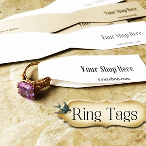 32 •1 x 6" RING TAGS •Key Chain Hang Tags •Ring Cards •Ring Display •Ring Tag •Key Chain Holder