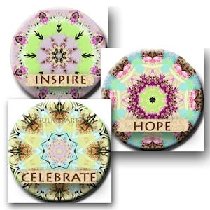 SALE  Shabby Affirmation 1x1 Circle Tiles, 1x1 Round Tiles Printable Digital Images, Cards, Gift Tags, Scrabble Tiles, Magnets