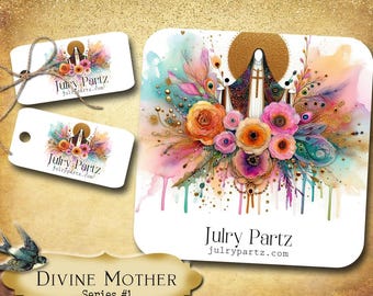 DIVINE MOTHER • Custom Jewelry Cards• Necklace Cards• Earring Cards• Boutique Cards• Jewelry Tags• Jewelry Packaging• Custom Shop Supplies