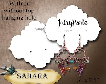 36 • SAHARA •Post Earring Cards •Earring Cards •Earring Display •Custom Display •Custom Earring Card • Stud Earring Card