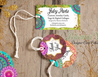 BOHO VIBES•Custom Tags•Labels•Earring Display•Clothing Tags•Custom Hang Tags•Boutique Card•Tags•Custom Tags•Custom Labels