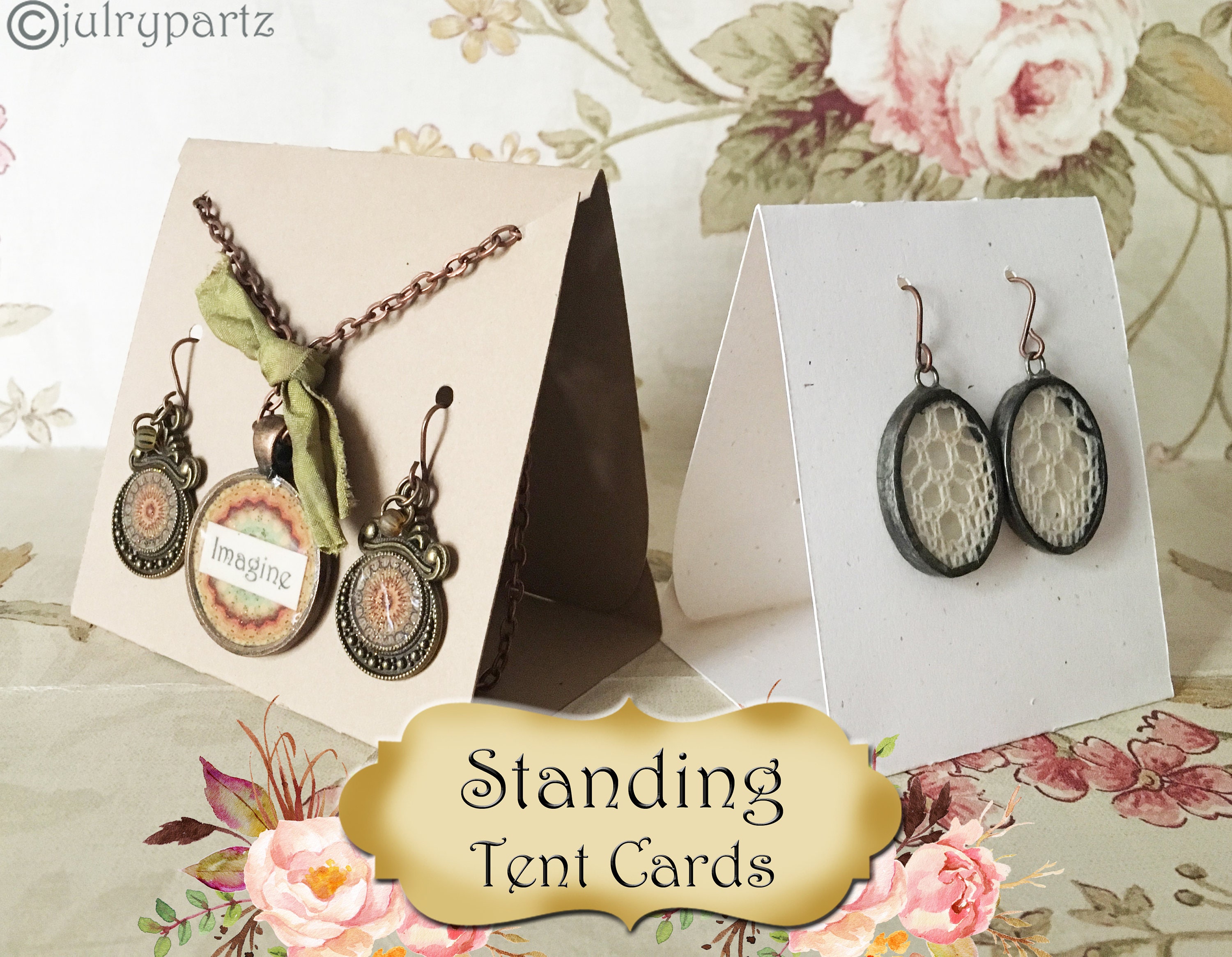 36 Free Standing Tent Cards EARRING CARDS Jewelry Cards - Etsy