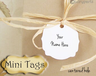 30•MINI TAGS #7 • 1.5 X 1.5 inch•Necklace Tags•Bracelet Tags•Price Tags•Clothing Tags•Favor Tags•