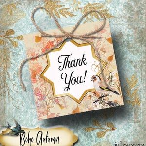BOHO AUTUMN #5 •Custom Tags • Earring Display• Clothing Tags• Custom Hang Tags• Boutique Card• Custom Cards • Fall Tags