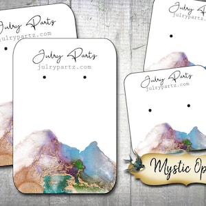 ÓPALO MÍSTICO • Tarjetas de collar personalizadas • Expositor de pendientes • Embalaje de joyería personalizado • Tarjetas de boutique • Etiquetas personalizadas • Etiquetas personalizadas • Tarjetas de joyería