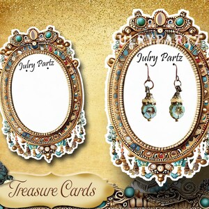 TREASURE #15 Cards • Designer Card Collection • Custom Tags • Earring Display • Custom Jewelry Cards • Custom Boutique Card•