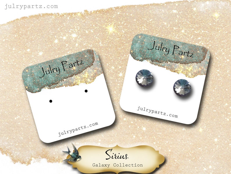 Earring Label SIRIUS • Custom Tags• Labels• Earring Display• Clothing Tags• Custom ...